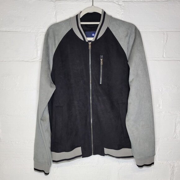 Ben Sherman Other - Ben Sherman Men's Medium Full Zip Jacket The Original Faux Suede Black Gray